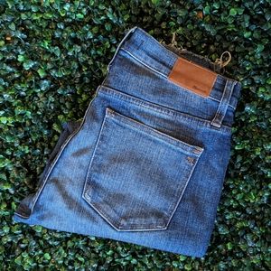 Madewell 10" High-Rise Skinny Jeans: Cutout Tulip Hem Edition